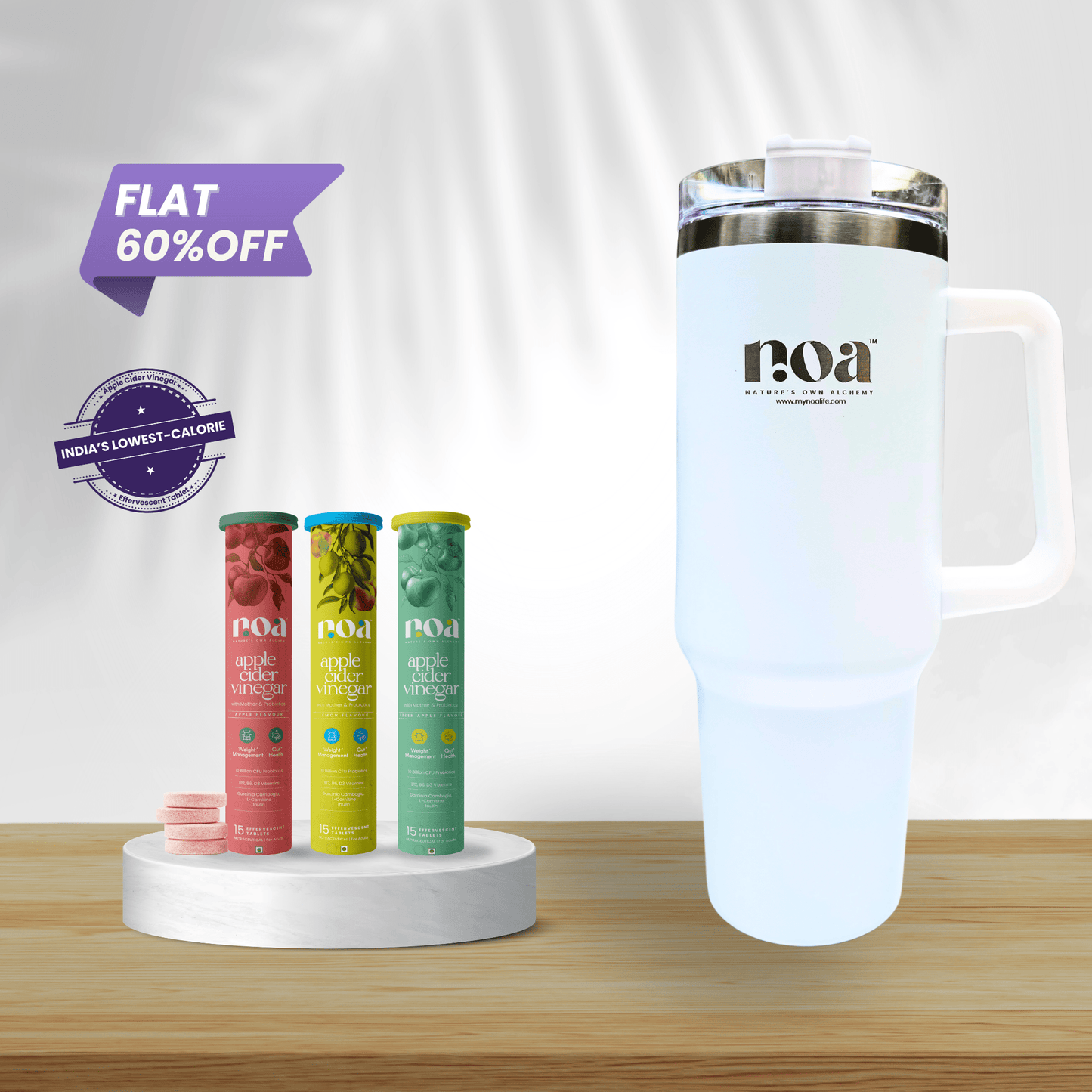 Apple Cider Vinegar Probiotics & Prebiotics Effervescent & Hydra+ Combo