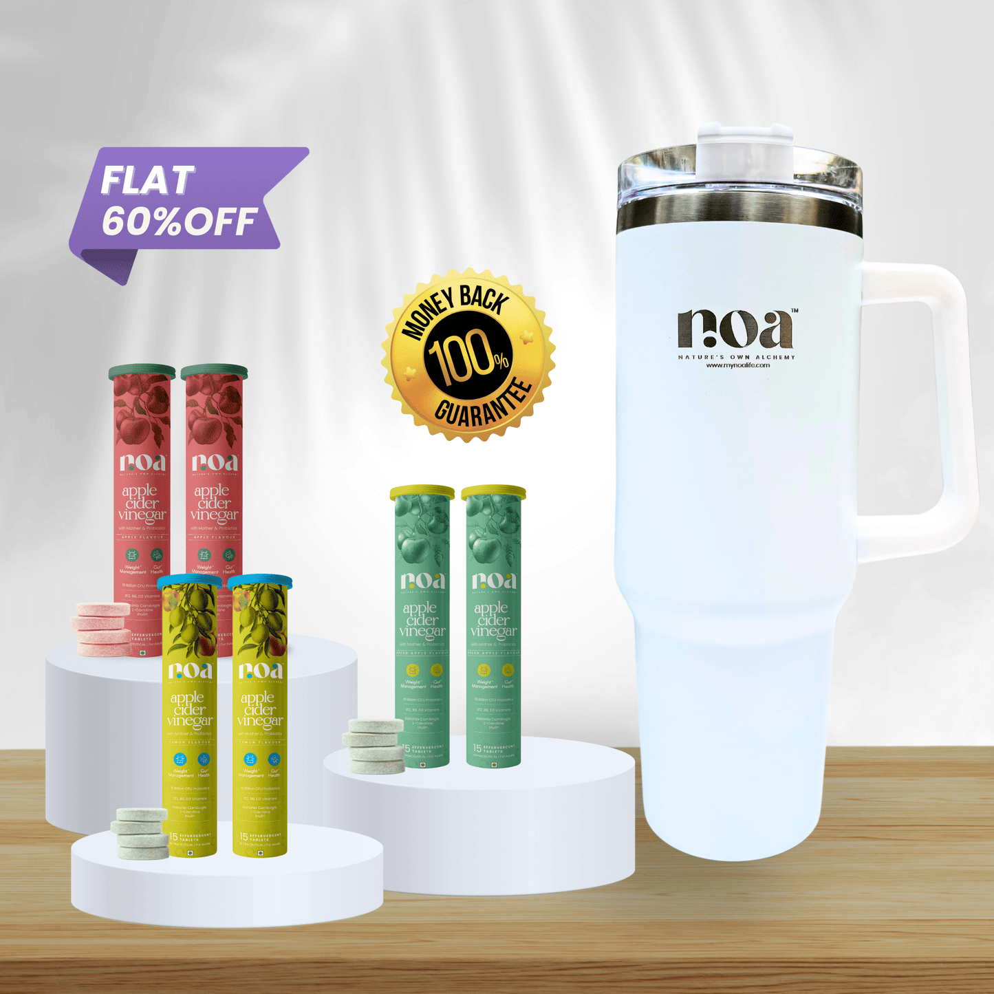 Apple Cider Vinegar Probiotics & Prebiotics Effervescent & Hydra+ Combo