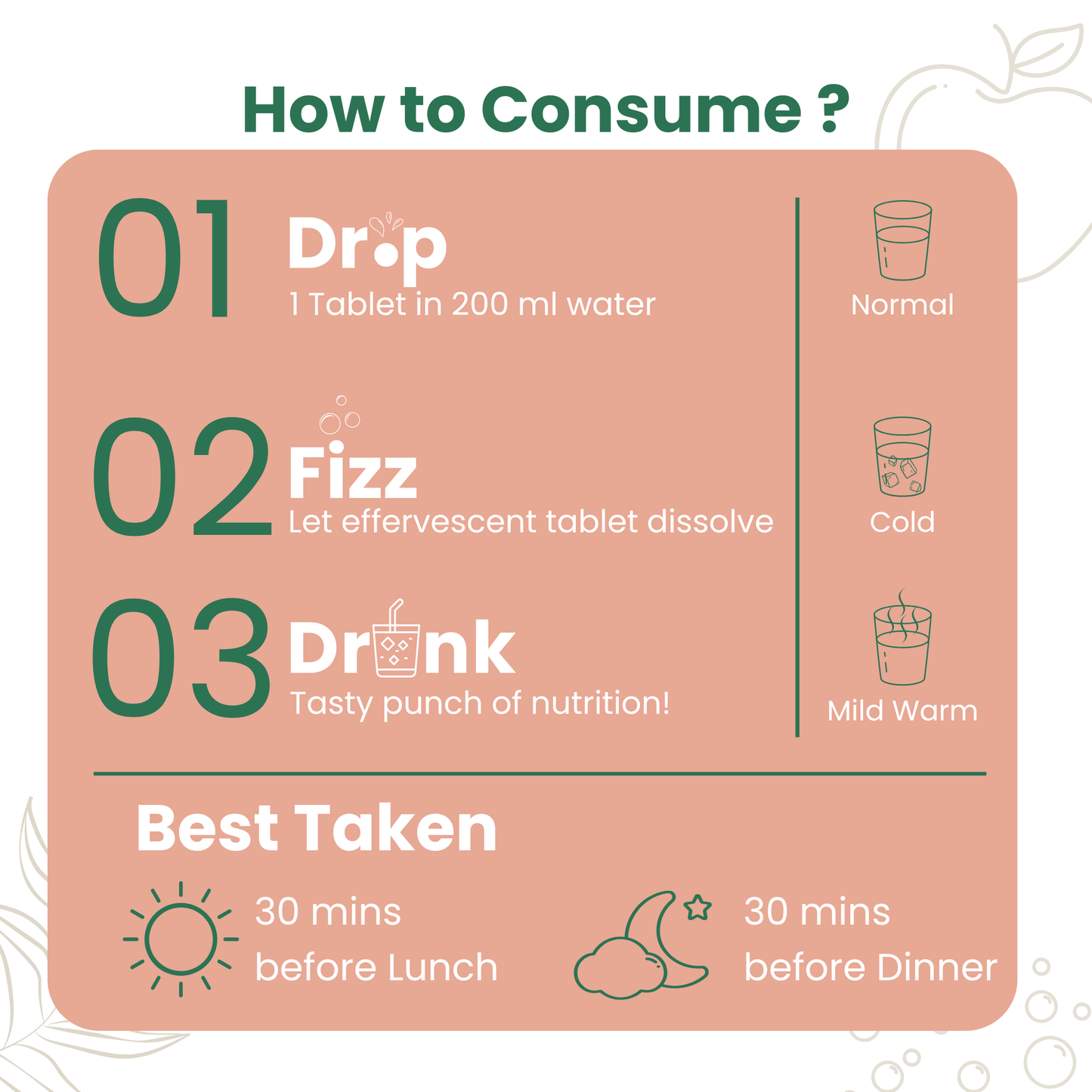 Best time to consume Apple Cider Vinegar