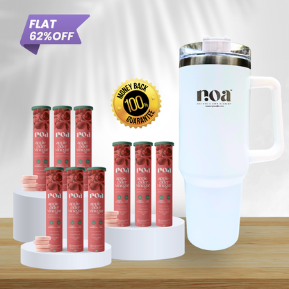 Apple Cider Vinegar Probiotics & Prebiotics Effervescent & Hydra+ Combo