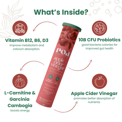 Apple Cider Vinegar Probiotics & Prebiotics Effervescent & Hydra+ Combo