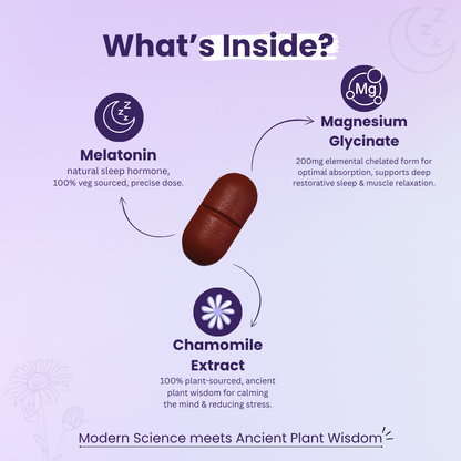 Zensleep with Melatonin, Magnesium Glycinate & Chamomile Extract